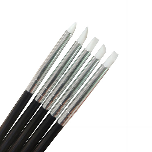 Set de Bolígrafos de Silicona Suave para Nail Art con Diseño Hueco Pintado - Image 2