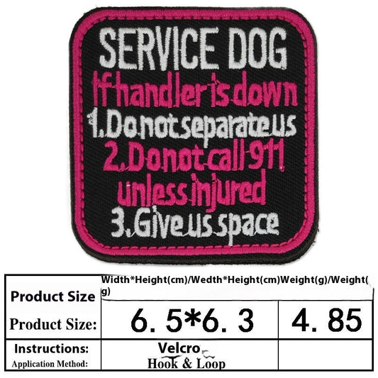 Accesorios para Perros con Bordado y Velcro - Pegatinas Decorativas Personalizables - Image 2