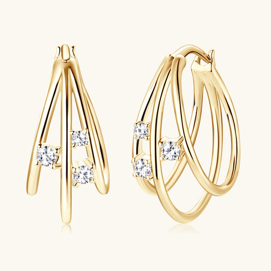 Aretes de Diamante Elegantes para Niña - Diseño Versátil - Image 2