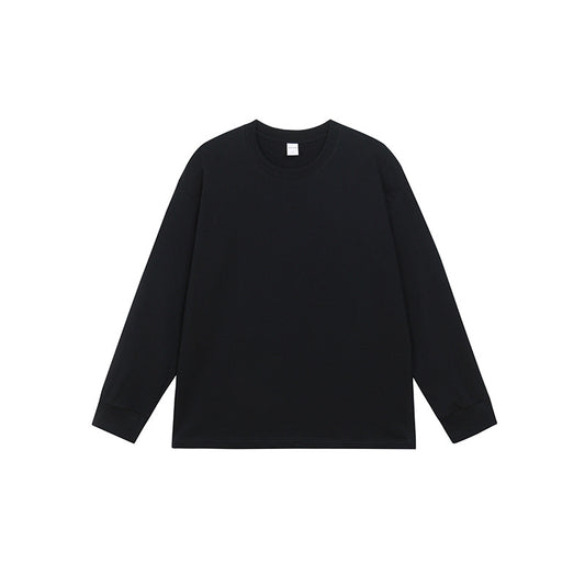Camiseta Manga Larga Básica de Algodón Puro para Hombre - Image 2