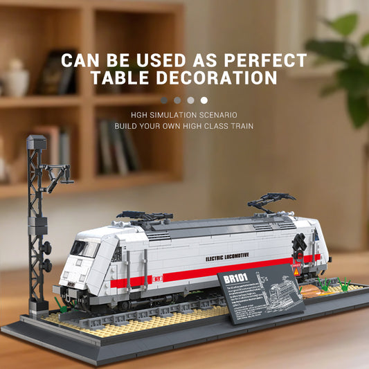 Tren a Vapor Modelo Estático - Puzzle de Bloques de Construcción - Image 2