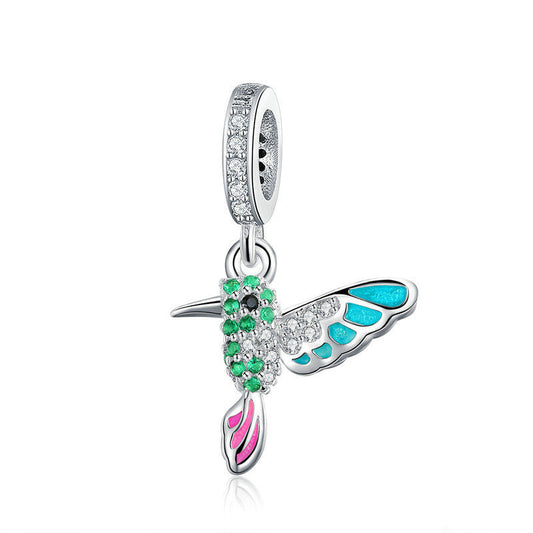 Abalorios de Plata Esterlina Pájaro Curruca Verde - Accesorios de Plata - Image 2