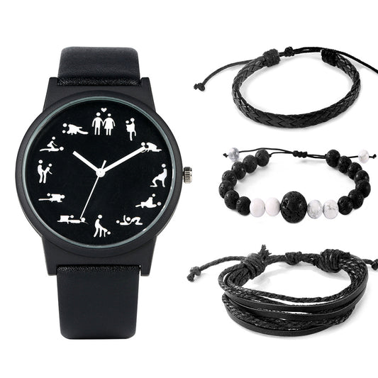 Conjunto de Regalo Reloj de Moda para Hombre con Pulsera Cuarzo - Image 2