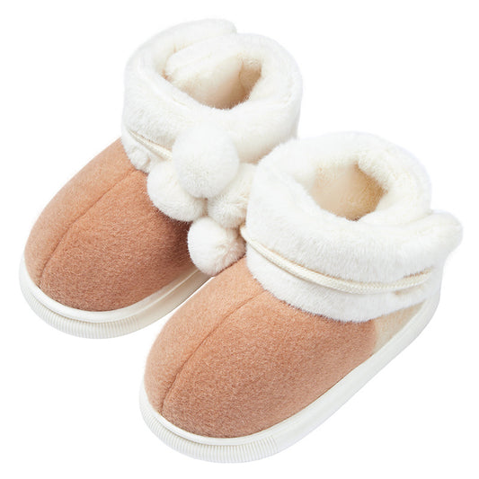 Pantuflas Térmicas Infantiles con Forro de Algodón y Felpa para Invierno - Image 2