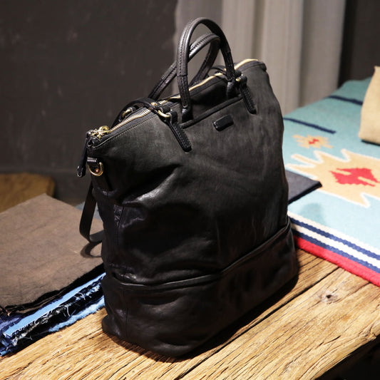 Bolso Tote de Cuero Curtido al Vegetal - Gran Capacidad para Viajes y Uso Diario - Image 2