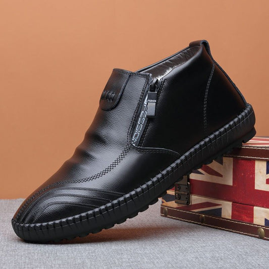 Botas de Invierno para Hombre con Forro de Lana Térmica y Cuero Premium - Image 2