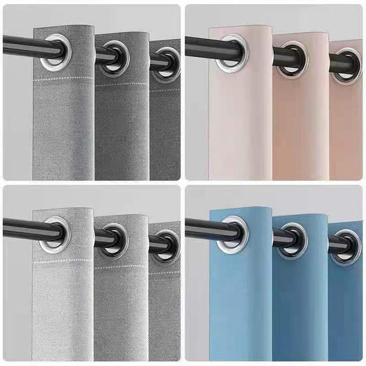Cortina de Baño de Lino Impermeable sin Perforaciones - Image 2