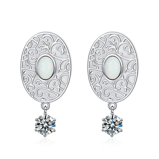 Aretes Vintage Circón Grandes Exagerados - Image 2