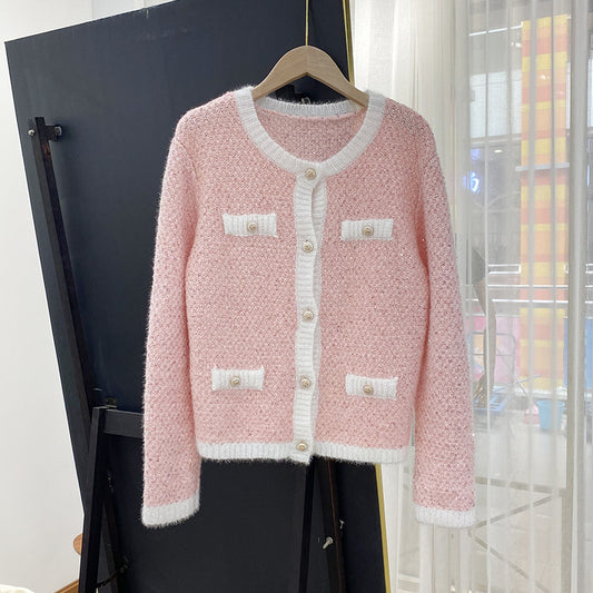 Cardigan Tejido Mujer Cuello V Corto - Perfecto para Primavera y Otoño - Image 2