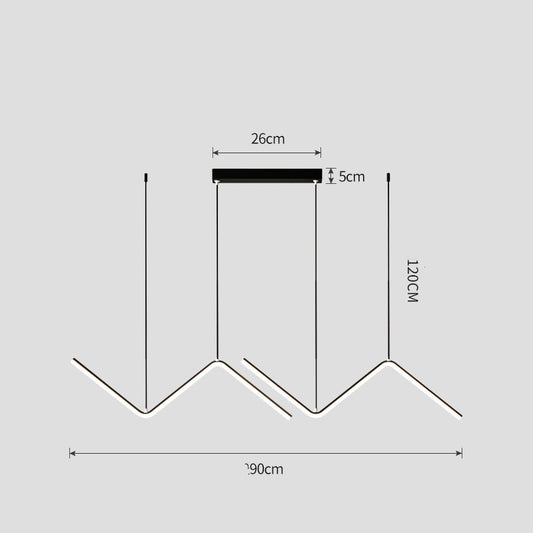 Lámpara de Techo Minimalista Moderna con Diseño Geométrico Irregular - Image 2