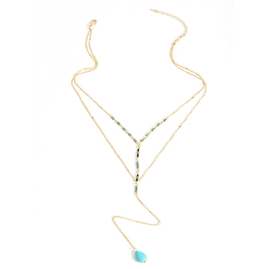 Collar Bohemio Multicapa Largo para Mujer - Image 2