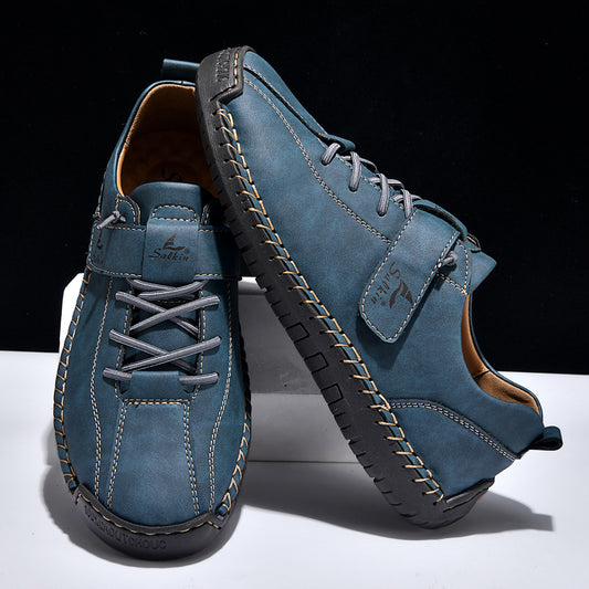 Botas Cortas para Hombre Talla Grande con Costura a Mano - Image 2