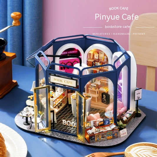 Casa de Café Cottage DIY - Maqueta de Madera Armable a Mano - Image 2
