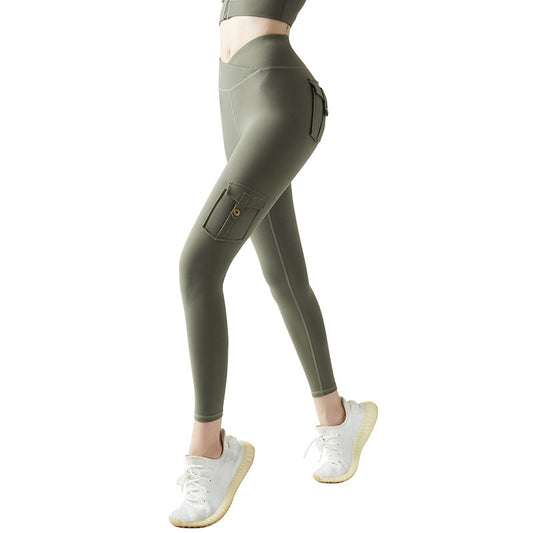 Pantalones Cortos Deportivos Cintura Alta con Bolsillos - Image 2
