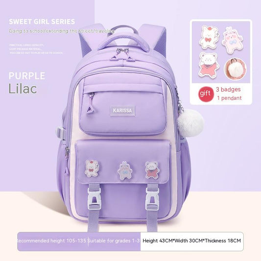 Mochila Escolar Impermeable para Niñas - Gran Capacidad y Resistente - Image 2