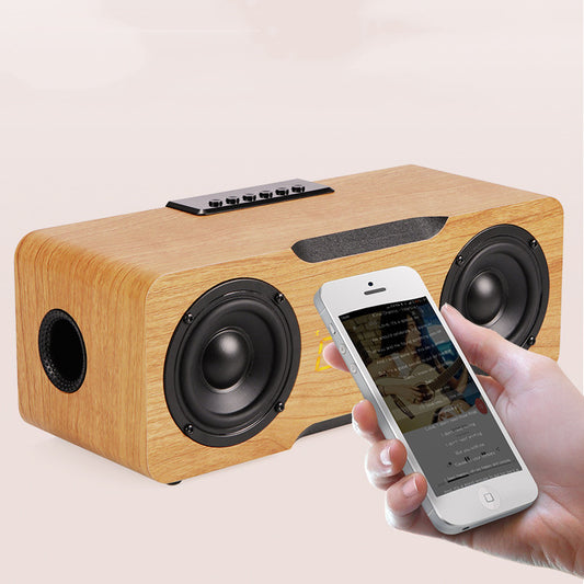 Reloj Parlante Bluetooth de Madera con Reproductor de Música - Image 2