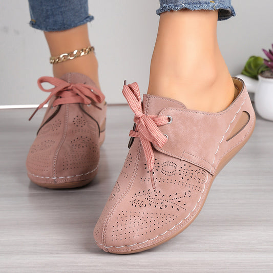 Sandalias Deportivas Mujer Verano con Cuña y Encaje - Chanclas Huecas Transpirables - Image 2