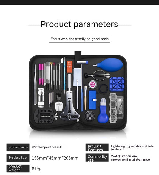 Kit Profesional de Reparación de Relojes - Herramientas Completas para Mantenimiento y Cambio de Batería - Image 2