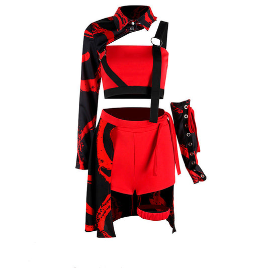 Traje de Actuación para Grupos de Danza Hip Hop y Canto Estilo Coreano - Image 2