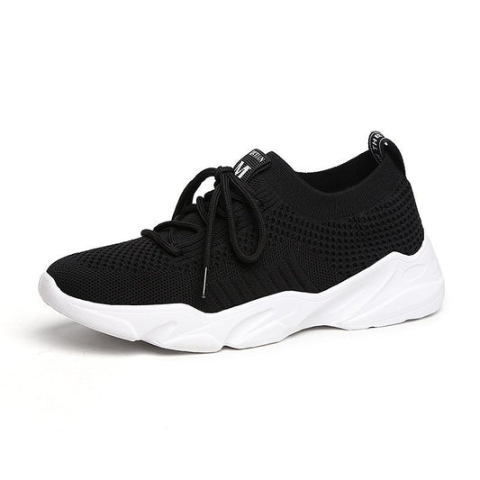 Zapatillas Deportivas Tejidas Transpirables para Mujer - Diseño Moderno con Cordones - Image 2