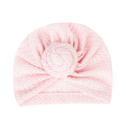 Gorro de Bebé Waffle Liso con Elástico Ajustable - Image 2