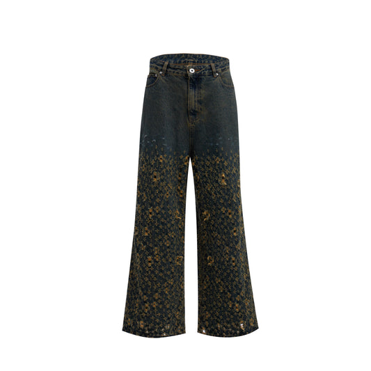 Jeans Vintage Rotos con Corte Irregular - Image 2