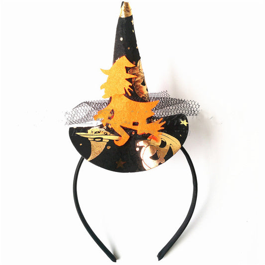 Diadema de Bruja para Halloween con Araña, Calavera y Murciélago - Image 2