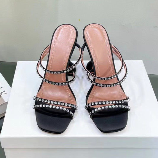 Sandalias de Cuero con Strass para Mujer - Image 2
