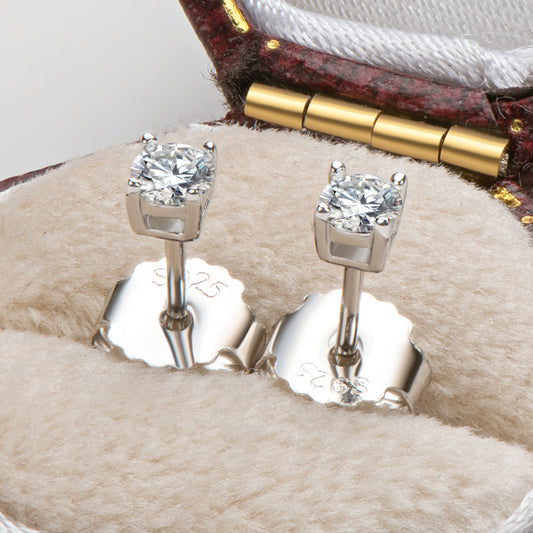 Aretes de Plata Esterlina Chapados en Oro 18K para Mujer - Image 2