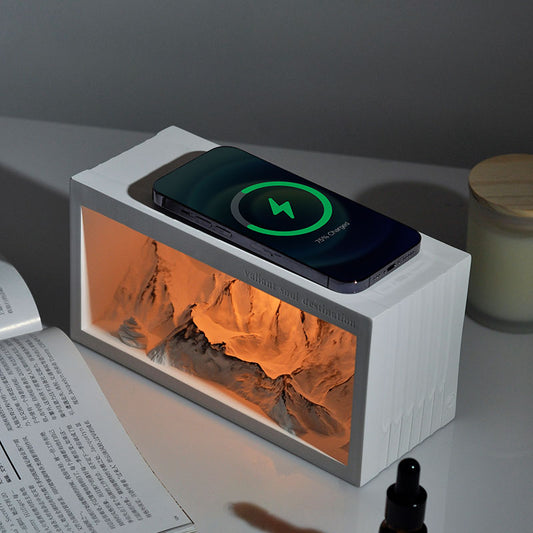 Lámpara Nocturna Inalámbrica con Carga Rápida y Aromaterapia - Image 2
