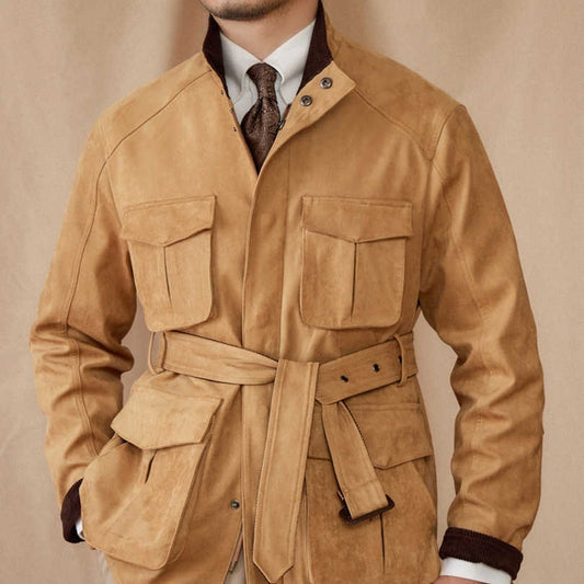 Chaqueta Vintage de Gamuza para Hombre - Casual y Profesional - Image 2