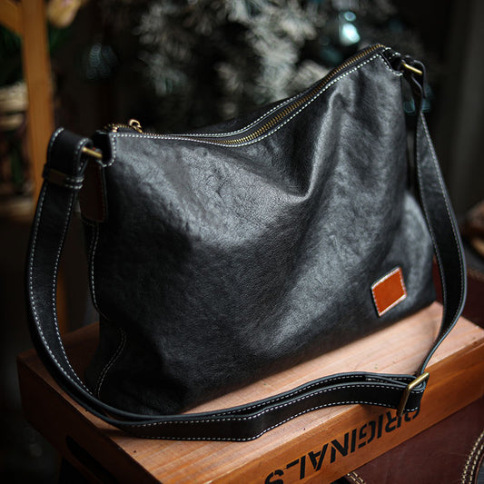 Bolsa Mensajera de Cuero Genuino para Hombre - Image 2