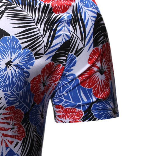 Camisa Floral de Playa para Hombre - Manga Corta de Verano - Image 2