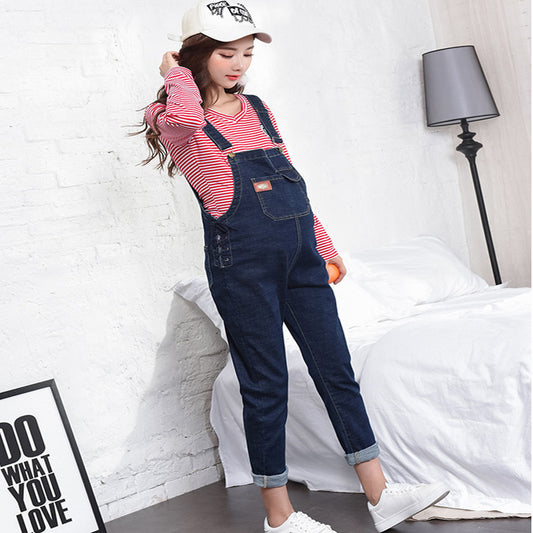 Pantalones Maternales de Terciopelo Grueso para Otoño e Invierno - Ropa Cómoda y Moderna - Image 2