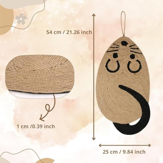 Rascador para Gatos de Sisal con Forma de Ratón - Protector de Muebles - Image 2