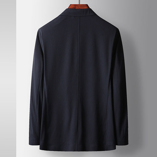 Blazer Ejecutivo Elástico de Color Liso para Hombre - Image 2