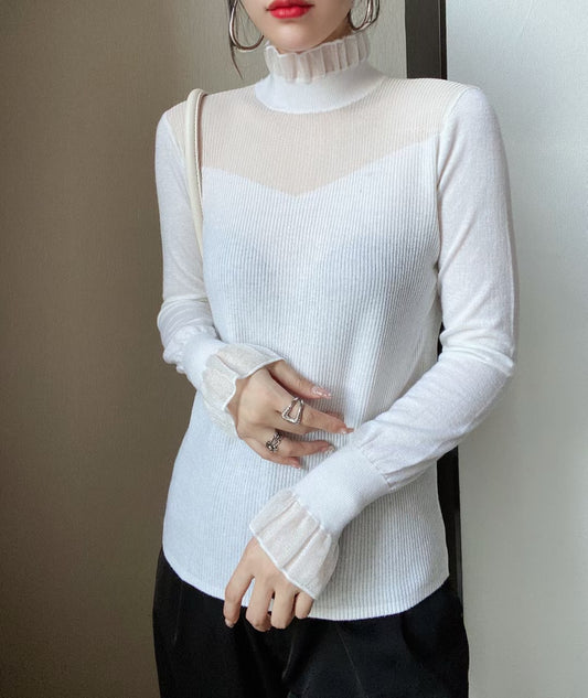 Blusa Corta Ajustada de Lana Merino - Image 2