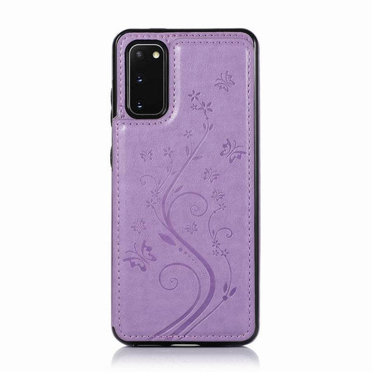 Funda de Cuero con Mariposa Grabada para Teléfono - Protección Elegante - Image 2
