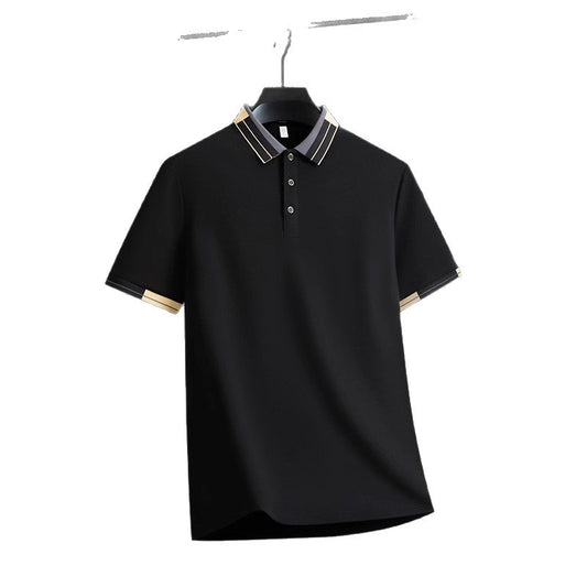 Camisa Casual de Manga Corta con Cuello Solapa para Hombre Adulto - Image 2
