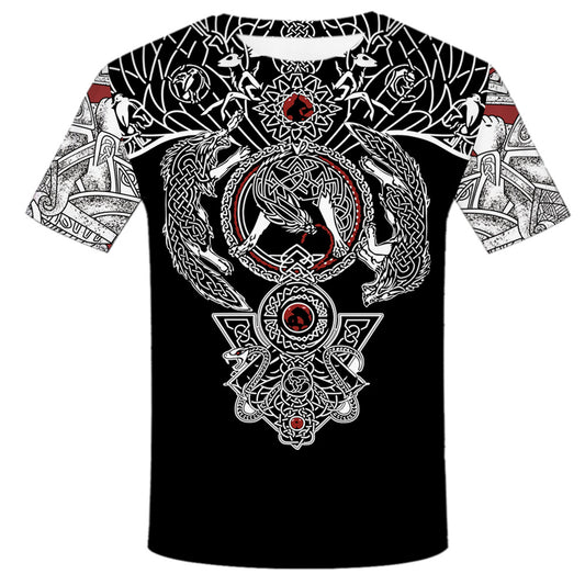 Playera Hombre Viking Tattoo - Diseño Moderno PLstar Cosmos - Image 2