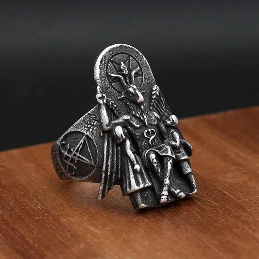 Anillo de Acero Inoxidable Estilo Punk para Hombre Steel Warrior - Image 2