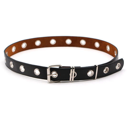 Cinturón Hueco Decorativo con Cadena de Anillos para Mujer - Image 2