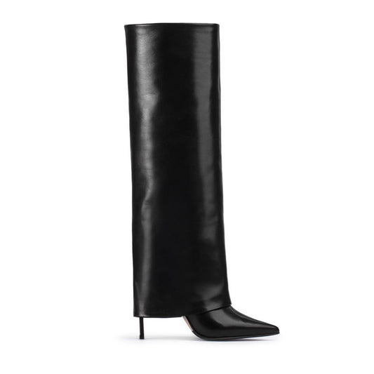 Botas Stiletto Altas Talla Grande con Punta Afilada y Medias Integradas - Image 2