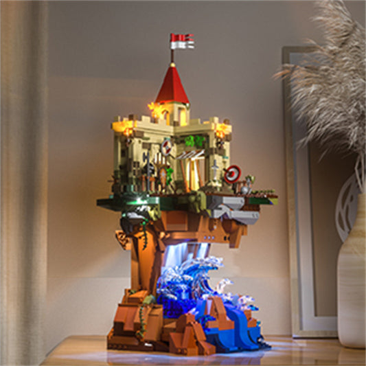Castillo Medieval con Iluminación LED - Juguete Construcción Bloques - Image 2