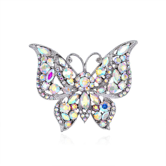 Broche Vintage Mariposa en Aleación con Diamantes - Image 2