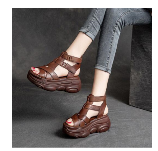 Sandalias Romanas Retro de Tacón Alto - Colección Verano - Image 2