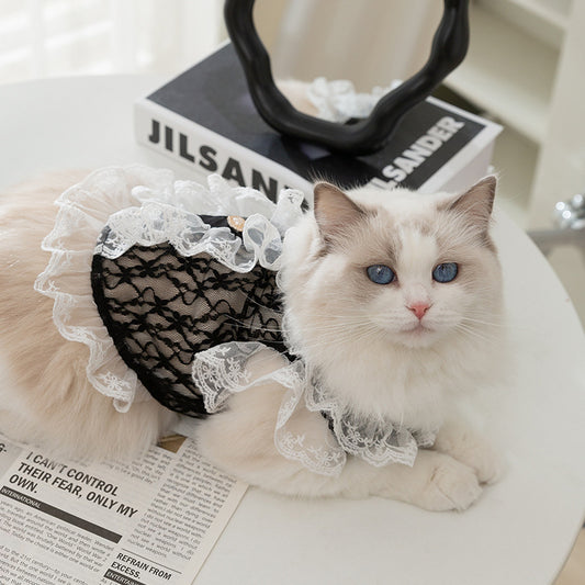 Chaleco de Encaje con Tracción para Gatos y Cachorros - Ropa Ligera para Mascotas - Image 2