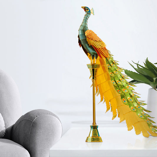 Modelo de Pavo Real Metálico para Armar - Image 2