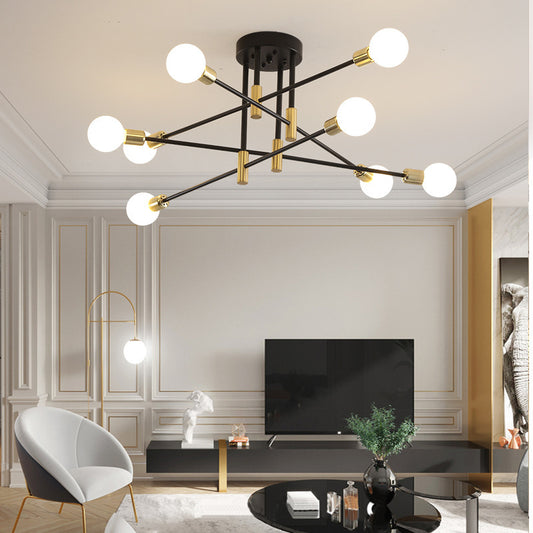 Lámpara de Hierro Forjado Personalizada para Dormitorio y Comedor con LED - Image 2