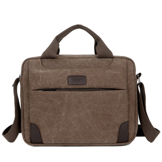 Bolsa Mensajera de Lona para Hombre con Correa Simple - Image 2
